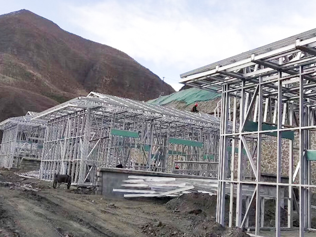 自建房就选轻钢别墅，中天晟源在西藏为政府搬迁安置工程修建轻钢别墅