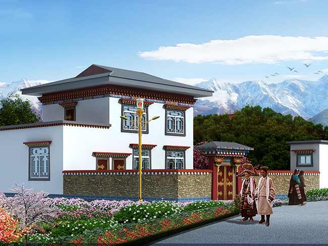 西藏林芝地区政府插花式扶贫搬迁运用轻钢结构工程项目
